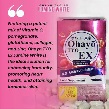 Ohayo TYO EX Lumine Glutathione 700mg – 60 Caps