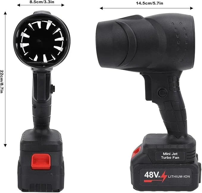 48V Compact Lithium Turbo Blower – Handheld Air Blower